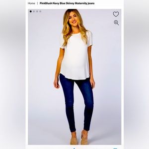 Pinkblush skinny jeans.